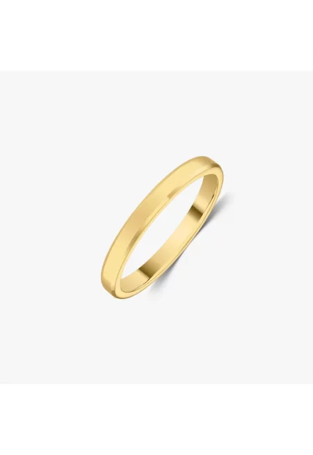 Златна халка -  средна - фина коркова тапа - 14k