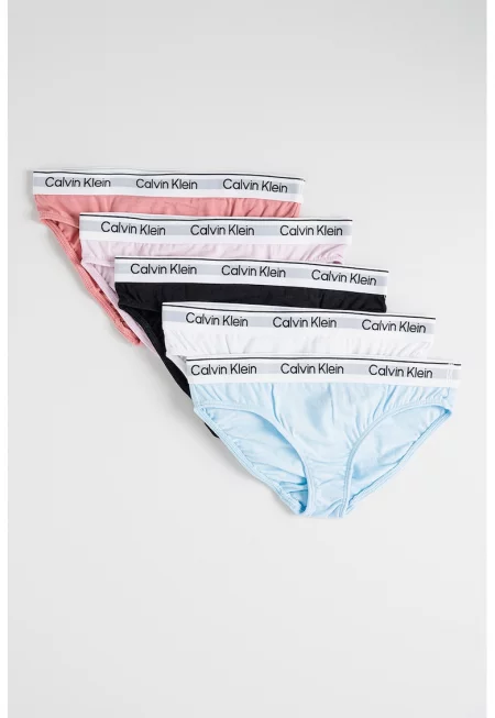 Бикини - 5 чифта - Бял/Черен/Розова сьомга