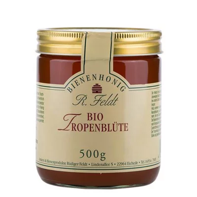 Био мед от цвят на тропически дървета (от Куба) - Bio Tropenblüte, 500 g
