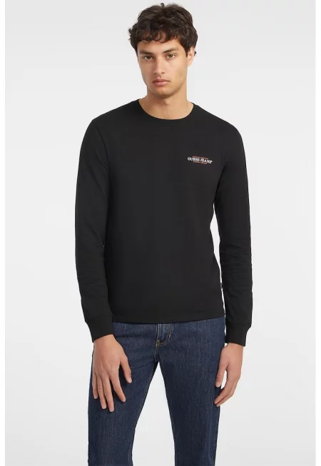 Блуза с дълги ръкави и лого