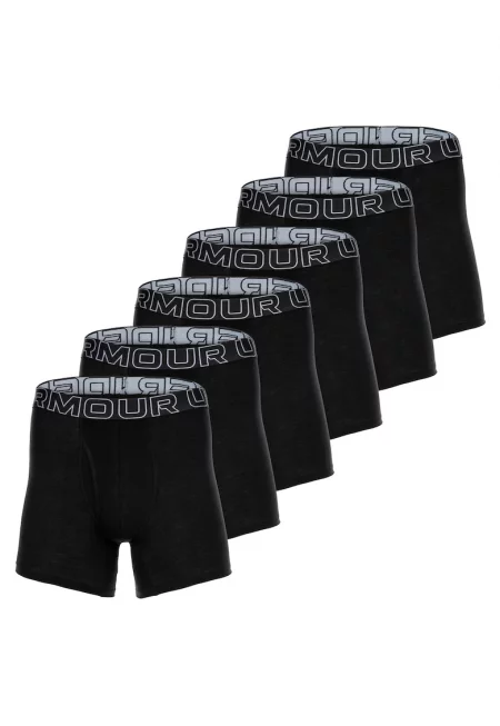 Боксерки с памук - 6 чифта - Черен