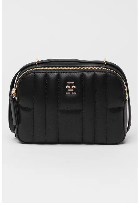 Чанта през рамо от еко кожа - Черен