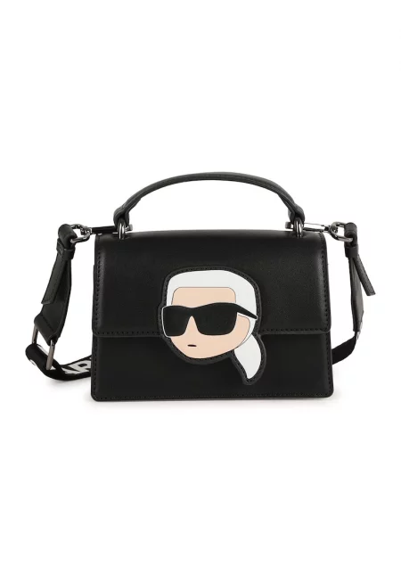 Чанта през рамо с лого - Черен