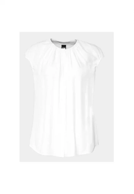 Дамска блуза -  304011405 - Ацетат/Вискоза - Бяла