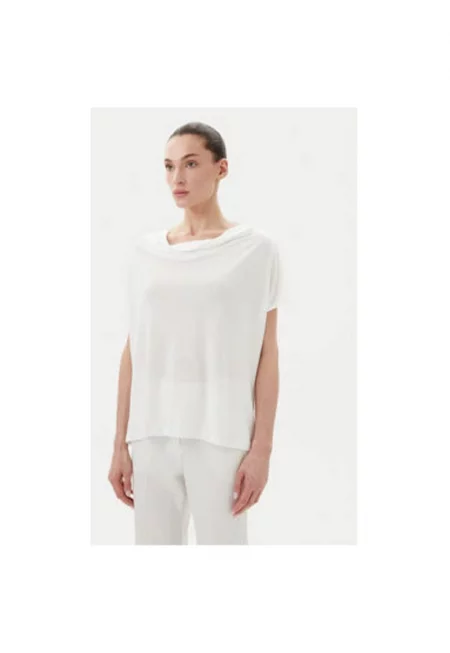Дамска блуза  BBW4362 - лиоцел - бяло - Бял