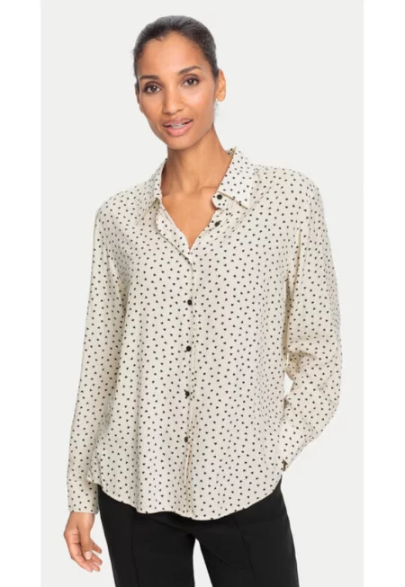 Дамска риза -  305137937 - Вискоза - Бежов - Бежов