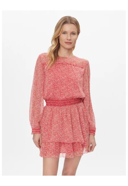 Дамска рокля -  303438784 - Полиестер - Розово