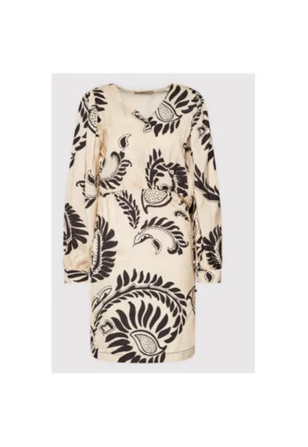 Дамска рокля - Ринасименто - 209580860 - Полиестер - Бежов