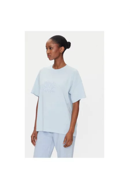 Дамска тениска  RD0119 - Памук - Светлосин - Светлосин
