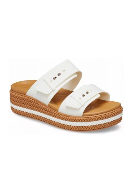 Дамски чехли -  Brooklyn Woven Buckle 209978 - Albdf - Бял