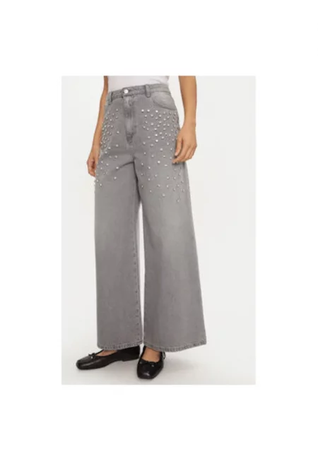 Дамски дънки -  304948930 - Памук - Сив