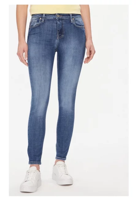 Дамски дънки - МОЛЯ - 06098 - Тъмносини - Памук