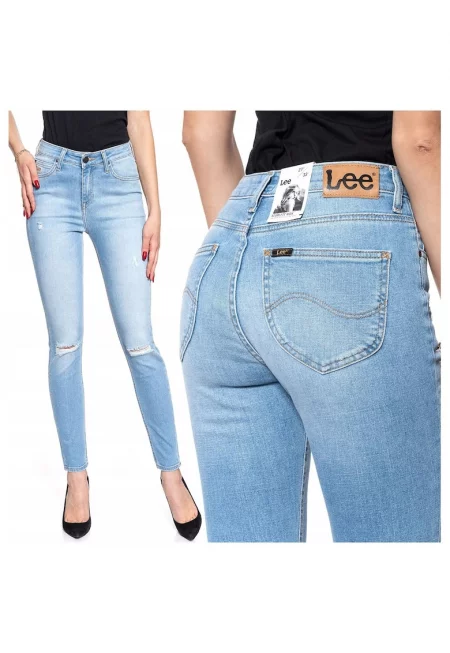 Дамски дънки -  Scarlett High - 18749-45 - Памучни - Дълги - Petite - Дънкови - W27-L33 US - Сини