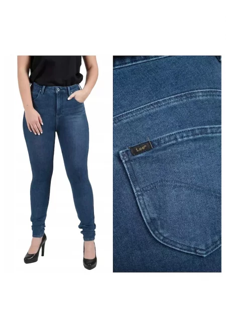 Дамски дънки -  Scarlett Super High - 24817-27 - Памучни - Дълги - Petite - Дънкови - W25-L31 US - Сини