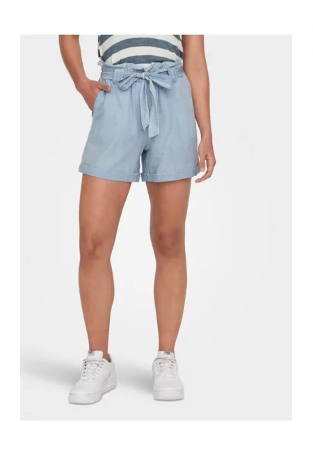 Дамски панталон -  18919 - Памук - Небесно син