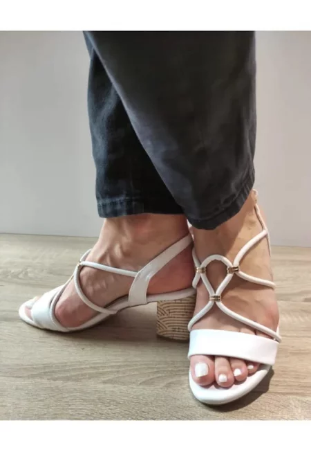 Дамски сандали  28311-44 - Елегантни - Бели - Бял