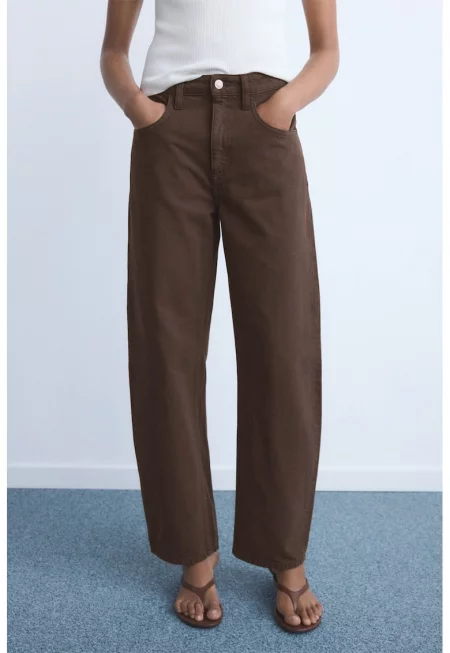 Дънки Barrel с висока талия