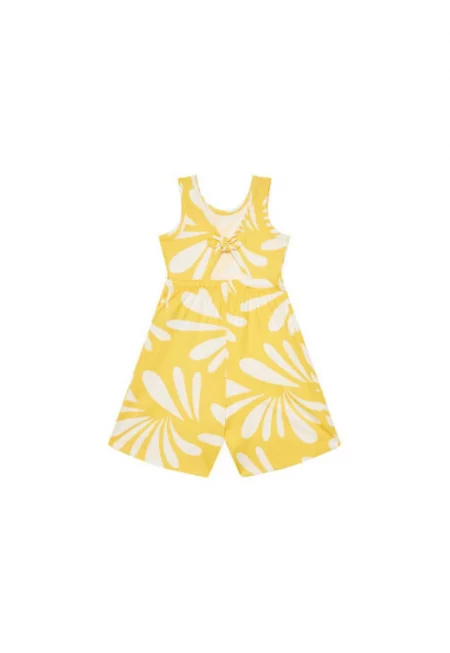 Детски гащеризон -  BANANA - жълт - 100% памук