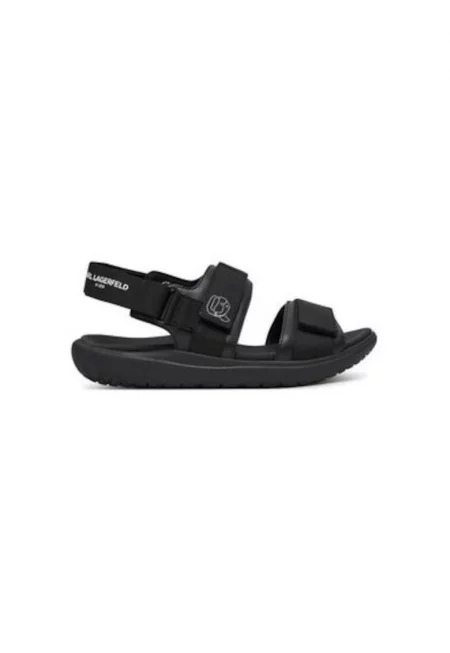 Детски мъжки сандали Karl Lagerfeld - Z30382 - естествена кожа - черни - Черен
