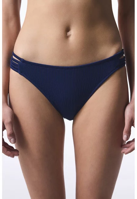Долнище на бански с рипс - Тъмносин