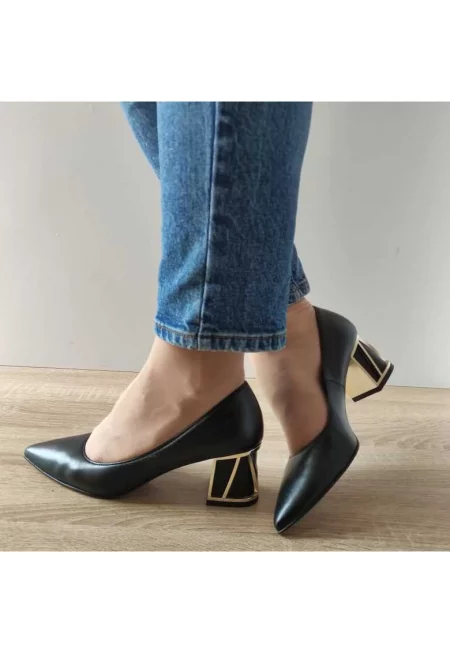 Елегантни дамски обувки  E1506 2198 Black - Черни