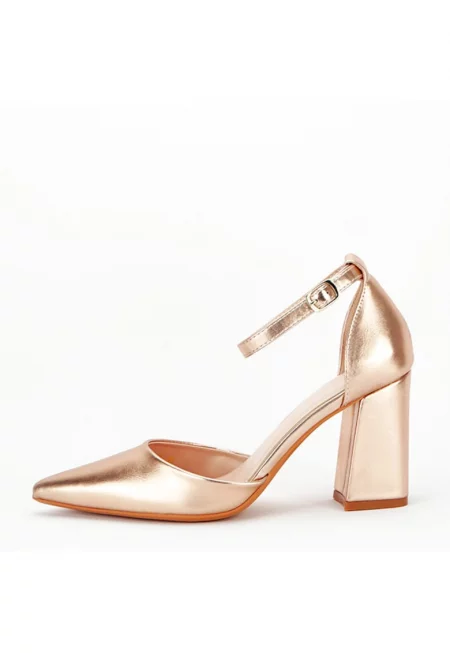 Елегантни обувки цвят шампанско 8707 04 12421