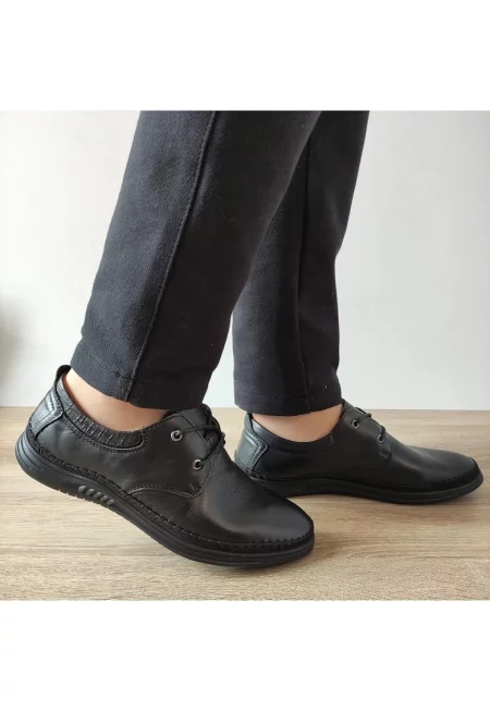 Ежедневни мъжки обувки  23535 Black - черни - Черен