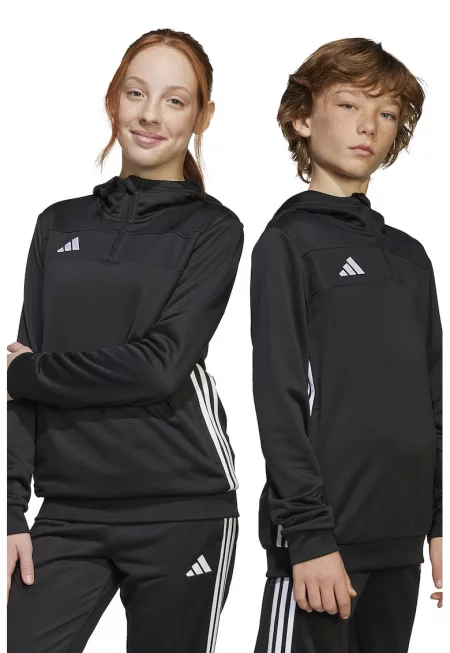 Футболно худи с къс цип