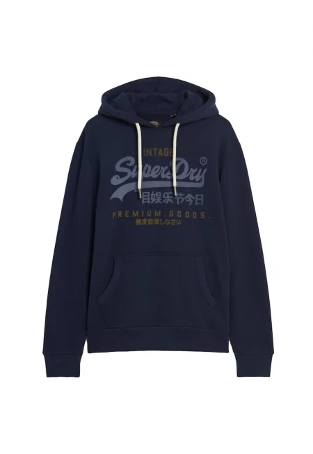 Худи Vintage Logo Heritage на лога - Тъмносин