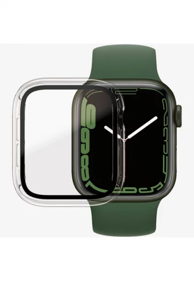Калъф  за Apple watch 7 - 41 мм - Прозрачен/Черна рамка