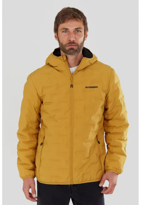 Капитонирано трекинг яке Smoke с качулка - Оранжев
