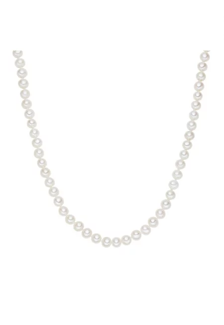 Колие с перли - Бял