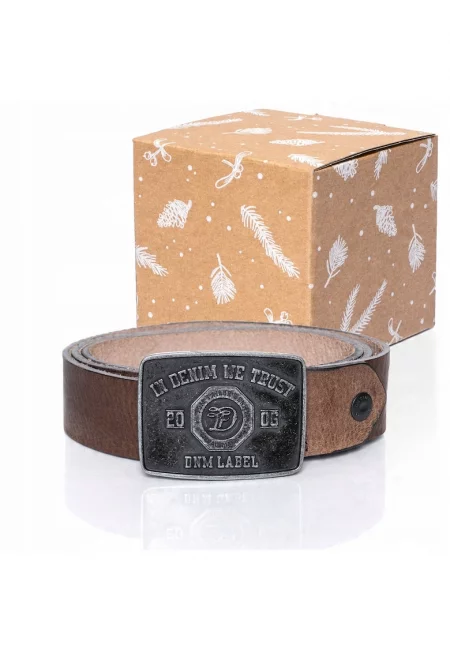 Кожен колан -  Sopo-Tt436 - 100 см - Кафяв - 100% Естествена кожа - Кафяв цвят - Дължина 100 см - Ширина 4 см