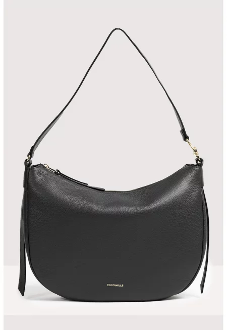 Кожена чанта за рамо C-Easy - Черен