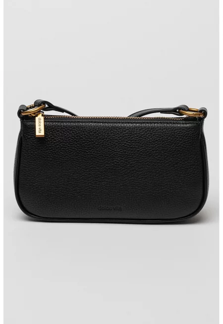 Кожена чанта за рамо Laura - Избеляло черно