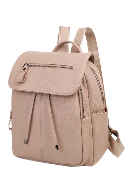 Кожена раница Lowell - Светло бежово