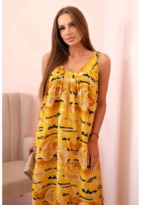 Лека рокля с графичен принт - Един размер