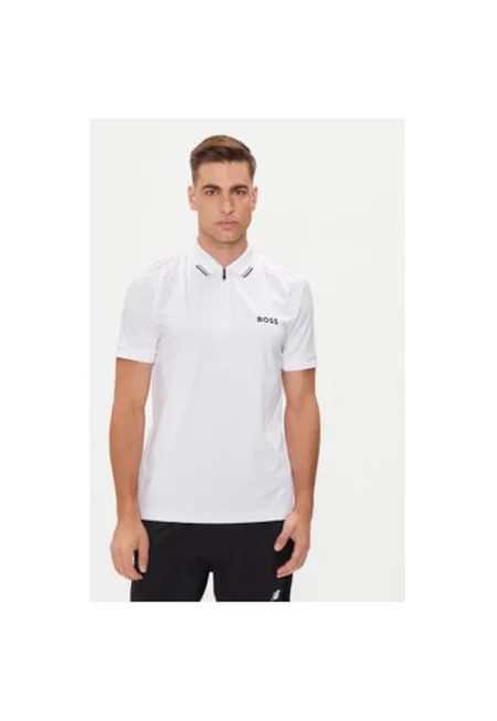 Мъжка тениска -  304020827 - Полиестер - Бяла - Бял