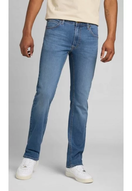 Мъжки дънки  Daren Mid Worn - памук/полиестер/еластан - син