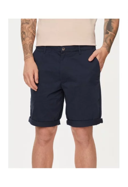 Мъжки панталон - плътен - 28966 - памук - тъмносин