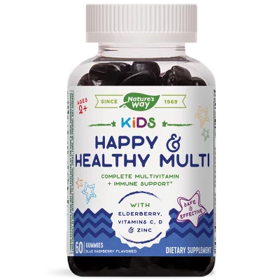 Мултивитамини за деца над 2 години - Kids Happy & Healthy Multi, 60 желирани таблетки