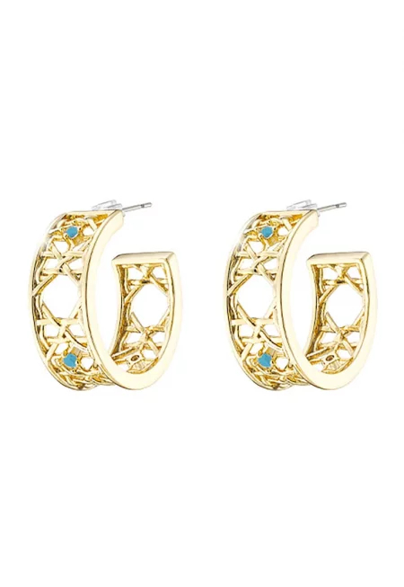 Овални обеци от 18K злато