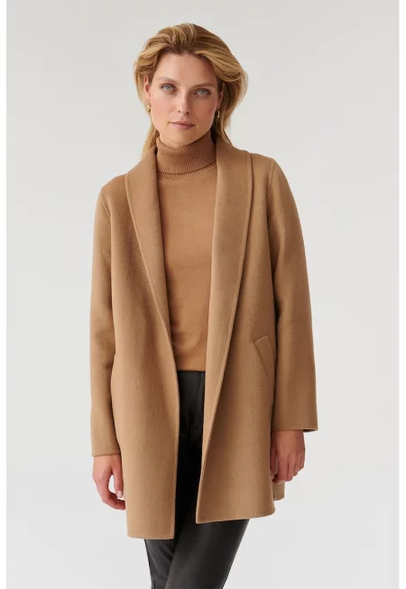 Палто с вълна - Камел