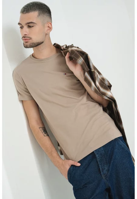 Памучна слим тениска