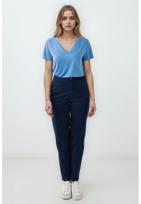 Панталон от тенсел - Тъмносин