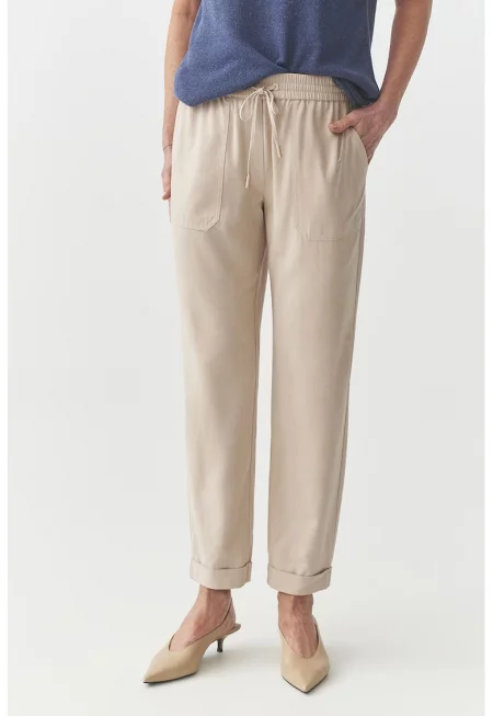 Панталон Sudiki с памук - Бежов