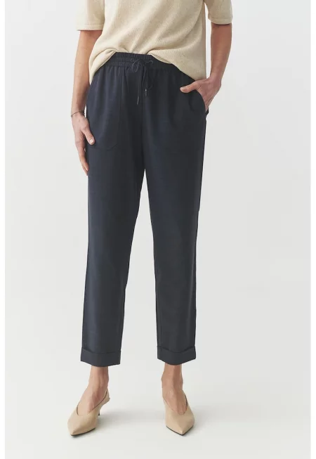 Панталон Sudiki с памук - Въглен сиво