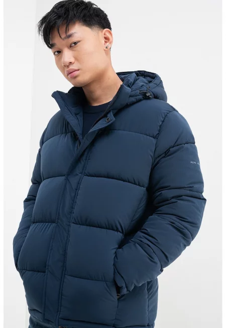 Подплатено зимно яке - Тъмносин