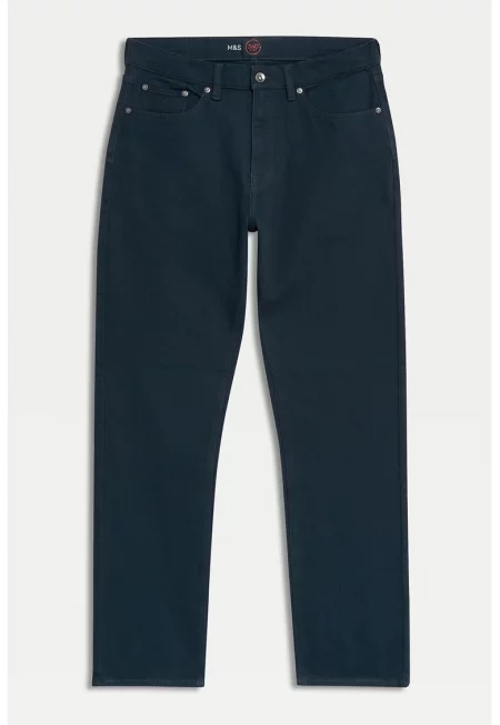 Прави еластични дънки 360 Flex - Ултрамарин синьо