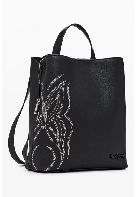 Раница от еко кожа с бродерия